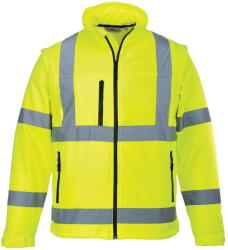 Portwest S428 - Jól láthatósági softshell dzseki (3L), sárga (S428YERXL)