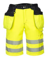 Portwest PW343 - PW3 Hi-Vis Holster rövidnadrág, sárga/fekete (PW343YBR38) - munkavedelemzona