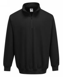 Portwest B309 - Sorrento zippzáras pulóver, fekete (B309BKRS)