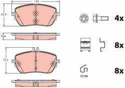 TRW set placute frana, frana disc TRW GDB2330 (GDB2330)