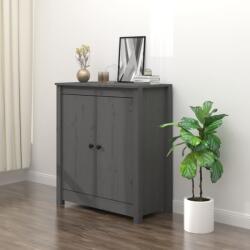vidaXL Servantă, gri, 70x35x80 cm, lemn masiv de pin (813721) Comoda