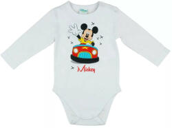 Disney Mickey hosszú ujjú baba body fehér (62)