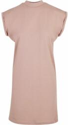 Build Your Brand Lezser pamut ruha állógallérral - Fáradt rózsaszín | 2XL (BY101-1000324744)