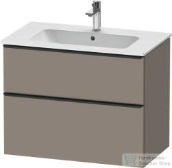 Duravit D-NEO 810x462 mm-es 2 fiókos függesztett szekrény 233683XXX mosdóhoz, Basalt Matt Decor DE436204343 (DE436204343)