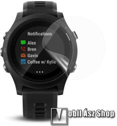 TPU okosóra képernyővédő fólia - CLEAR - 1db, törlőkendővel - A TELJES ELŐLAPOT VÉDI! - Garmin Forerunner 935
