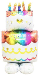  Balon folie, Tort cu etaj, NO9210, 60 x 108 cm, Multicolor