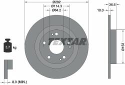 TEXTAR Disc frana TEXTAR PRO 92301303 (92301303)