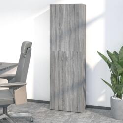 vidaXL Dulap de birou, gri sonoma, 60x32x190 cm, lemn prelucrat (815280) Dulap arhivare