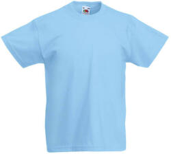 Fruit of the Loom Gyerek póló Rövid ujjú Fruit of the Loom Original T Kids - 140 (9-11), Ég kék