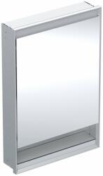 Geberit Dulap incastrat cu oglinda si nisa Geberit One ComfortLight 60 cm dreapta aluminiu eloxat (505.821.00.1) - neakaisa