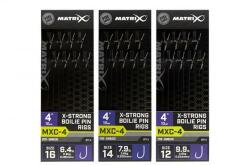 Matrix mxc-4 4 x-strong boilie pin rigs mxc-4 size 14 barbless / 0.20mm / 4" (10cm) / x-strong boilie pin - 8pcs (GRR077) - sneci