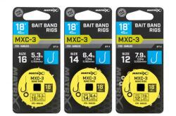 Matrix mxc-3 18 bait band rigs mxc-3 size 14 barbless / 0.18mm / 18" (45cm) / band - 8pcs (GRR092) - sneci