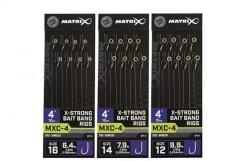 Matrix Mxc-4 x-strong bait band rigs 10cm/4ins size 16 / 0.18mm (GRR066) - sneci