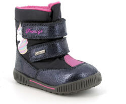 Primigi Primigi, fekete--rózsaszín, bélelt, kislány, vízálló téli csizma, GORE-TEX (21-26); (2861822) (22)
