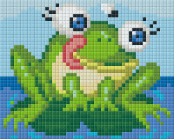 Pixelhobby 801408 Béka kreatív szett 10, x12, 7cm 1 alaplapos (801408)