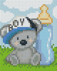Pixelhobby 801401 Fiú koala kreatív szett 10, x12, 7cm 1 alaplapos (801401)