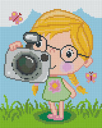 Pixelhobby 804397 Fotós kislány(20, 3x25, 4cm) 4 alaplapos szett (804397)