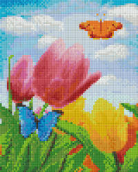 Pixelhobby 804473 Tulipánok (25, 4x20, 3cm) 4 alaplapos szett (804473)