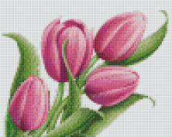 Pixelhobby 804455 Tulipáncsokor (25, 4x20, 3cm) 4 alaplapos szett (804455)