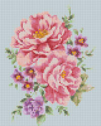 Pixelhobby 804456 Virágok (25, 4x20, 3cm) 4 alaplapos szett (804456)
