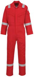 Portwest FR21 - Szuper könnyített lángálló overál, piros (FR21RERS) - munkavedelemzona