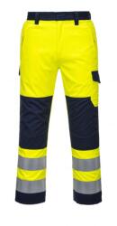 Portwest MV46 - Hi-Vis Modaflame nadrág, sárga/tengerészkék (MV46YNRXL) - munkavedelemzona