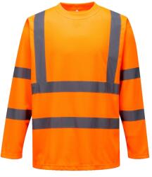 Portwest S178 - Hi-Vis hosszú ujjú póló, narancs (S178ORRXXXL) - munkavedelemzona