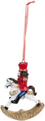 Clayre & Eef Set 6 ornamente brad Spargatorul de Nuci rosu 7x2x10 cm (6PR3718) - decorer