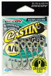 Decoy JS-5 Castin Single #1/0 egyágú horog 8 db/csg (401170)