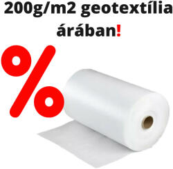 Sun-Life Geotextília fehér 250 g/nm 4x100m ár/nm (400m2) Személyes átvétellel (250FHR4X100m2) - koi-farm