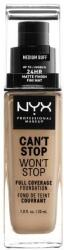 NYX Professional Makeup Can't Stop Won't Stop fond de ten 30 ml pentru femei 10.5 Medium Buff