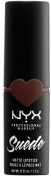 NYX Cosmetics Suède Matte Lipstick ruj de buze 3, 5 g pentru femei 07 Cold Brew