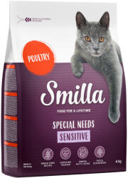 Smilla Smilla Pachet economic Hrană uscată pisici - Adult Sensitive Fără cereale Pasăre (2 x 4 kg)