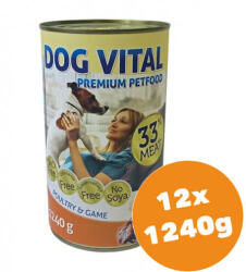 DOG VITAL konzerv baromfi, vad 12x1240g