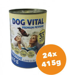 DOG VITAL Sensitive konzerv bárány, rizs 24x415g