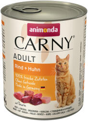 Animonda 6 x 800 g animonda Carny Adult nedves macskatáp 3 fajta marhával vegyesen