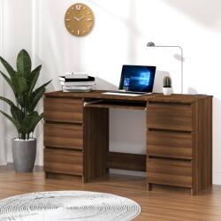 vidaXL Birou, stejar maro, 140x50x77 cm, lemn prelucrat (815440)