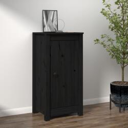 vidaXL Servantă, negru, 40x35x80 cm, lemn masiv de pin (813732) Comoda