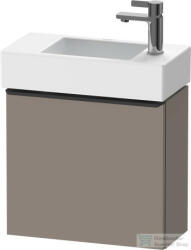 Duravit D-NEO 484x222 mm-es 1 ajtós függesztett szekrény 072450 mosdóhoz, jobbos, Basalt Matt Decor DE4219R4343 (DE4219R4343)