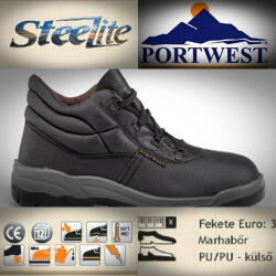 Portwest FW10 Steelite Portwest S1P munkavédelmi bakancs (FW10BKR43)