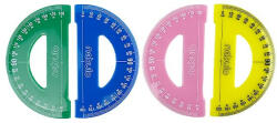  Szögmérő NEBULO 180 fokos 10 cm műanyag színes (SZGM-1-4C)