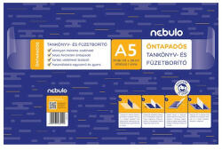  Füzetborító NEBULO A/5 öntapadós sima 10 db/csomag (OTKB-A5-SI)
