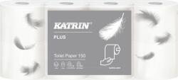 Katrin Plus kistekercses toalettpapír, hófehér, 3 rtg. , 150 lap/tekercs, 8 tek/csg