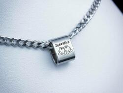 R. M. ékszer Lányaim egyedi medálos MoMents pancer acél nyaklánc (17531RM)