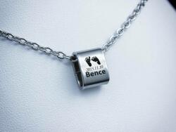 R. M. ékszer Láblenyomat egyedi medálos MoMents anker acél nyaklánc (17528RM)