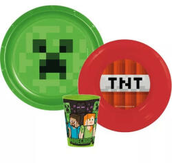 Minecraft étkészlet, műanyag szett (STF55552) - kidsfashion