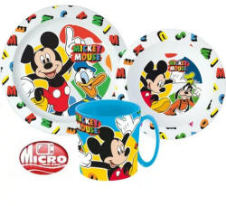 Disney Mickey étkészlet, micro műanyag szett (STF22238) - kidsfashion