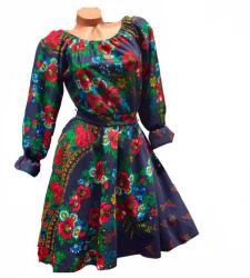 Ie traditionala Rochie eleganta cu motive florale Jeni