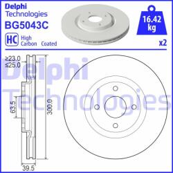 DELPHI Disc frana DELPHI BG5043C (BG5043C) - automobilus