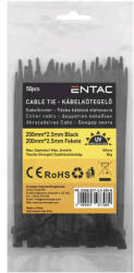 ENTAC Kábelkötegelő 2.5mmx200mm Fekete (A7089)